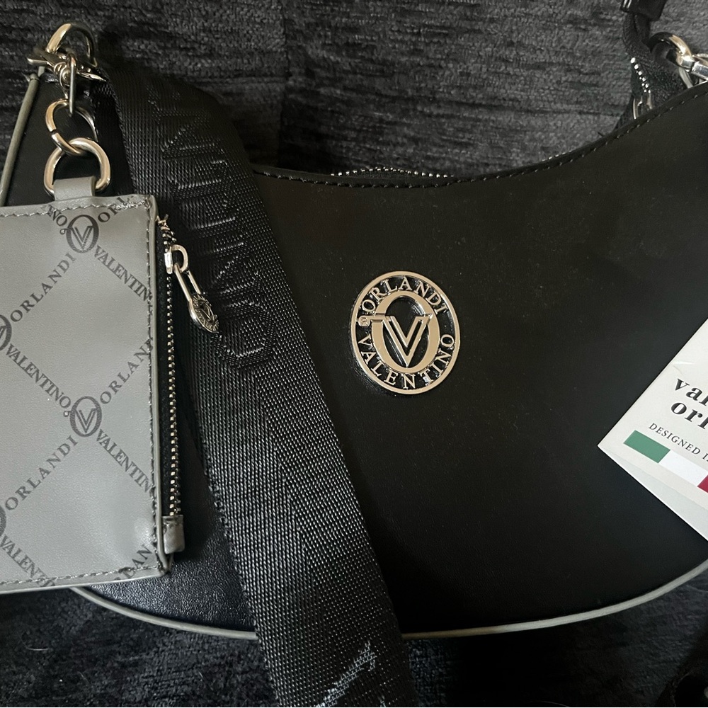 Orlandi Valentino Black Crossbody Bag